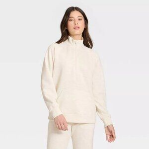 Women's Airy Sleek Legging Friendly Half Zip Sweatshirt - All In Motion™